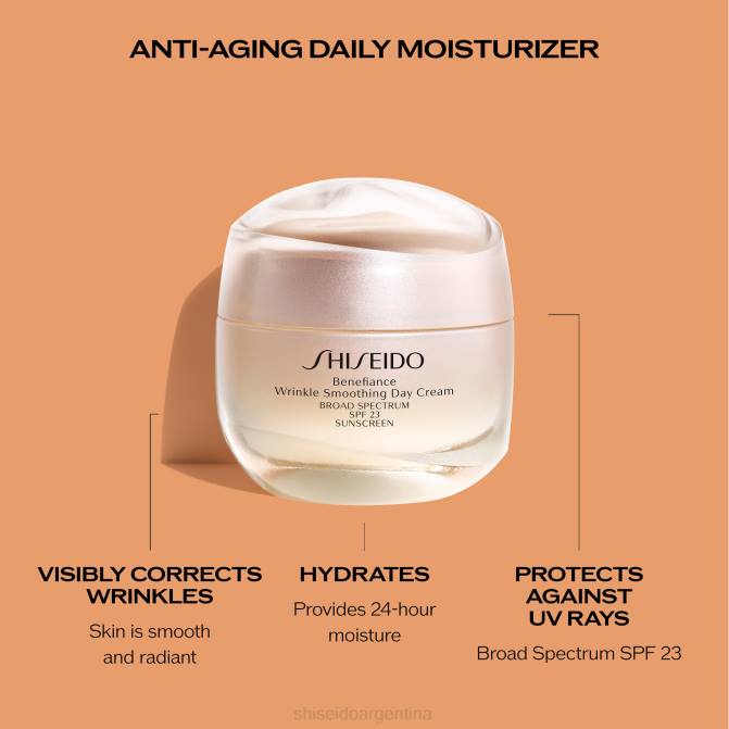 Shiseido crema de día suavizante de arrugas spf 23 R8DB10 protección de la piel