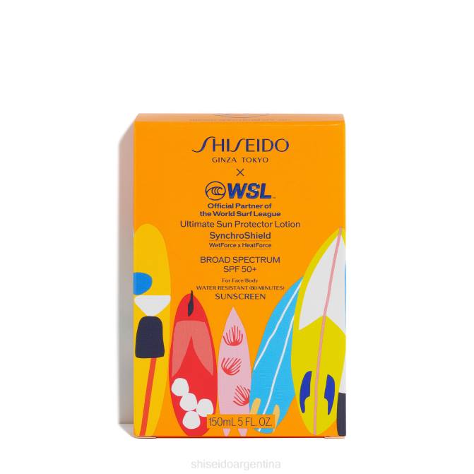 Shiseido Loción protectora solar definitiva de la World Surf League de edición limitada spf 50+ R8DB95 protector solar