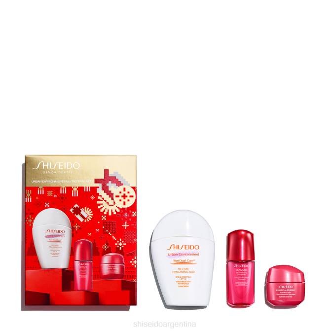 Shiseido conjunto de defensa diaria R8DB88 protector solar