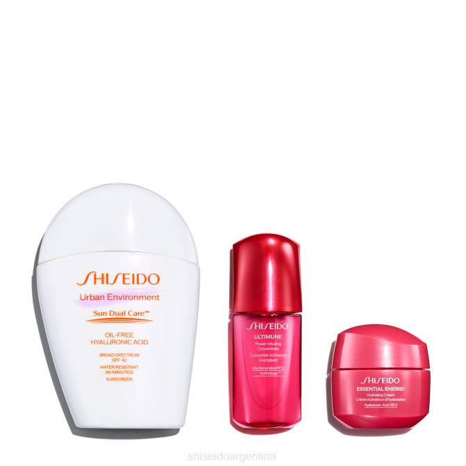 Shiseido conjunto de defensa diaria R8DB88 protector solar